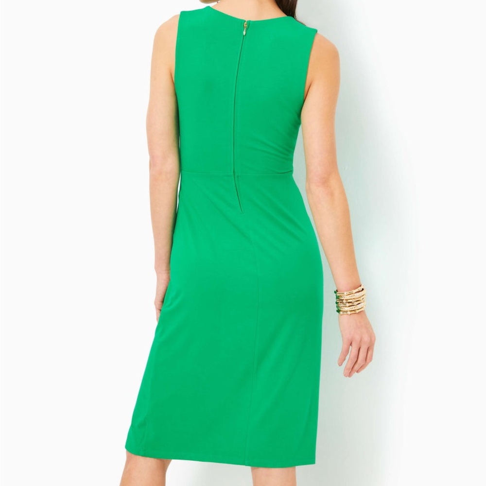 Lilly Pulitzer • Odella V-neck Midi Dress in Brazilian Green - Picture 5 of 14